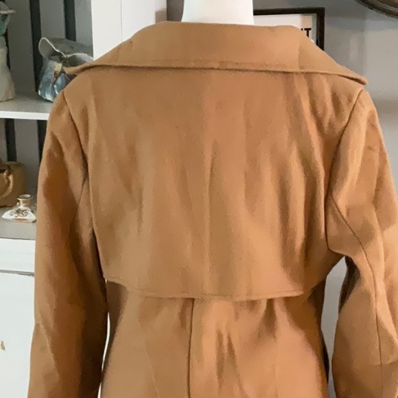NWT Double Button Private Label Camel Coat - Picture 6 of 10